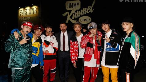 bts on jimmy kimmel live.